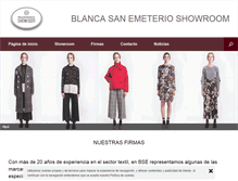 Tablet Screenshot of blancasanemeterioshowroom.com